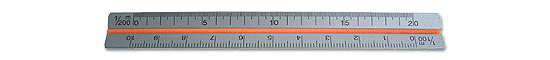 Ration-Scale Architect Triangular Rulers